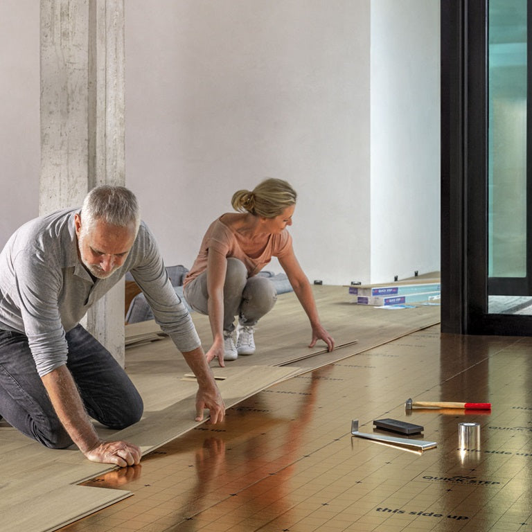 Kit de instalação Quick-Step a ser utilizado