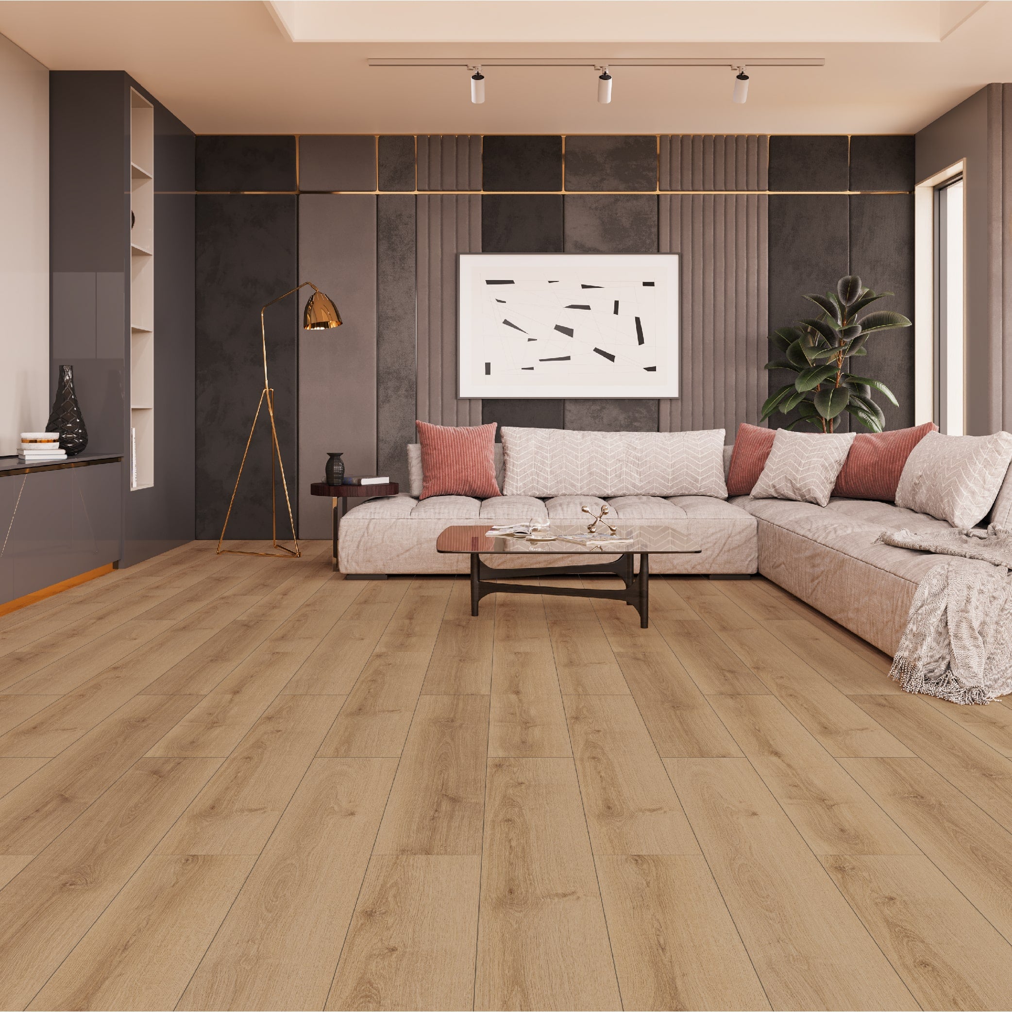 Pavimento Laminado Stepclick 8MM Carvalho Canyon Biselado