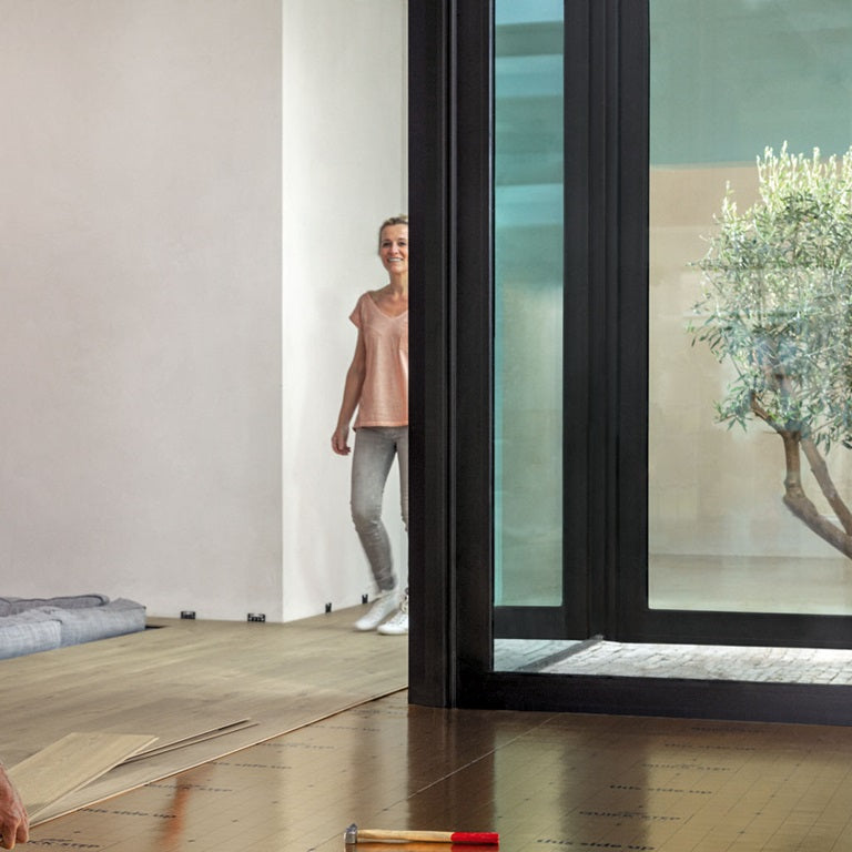 Instalação de pavimento flutuante